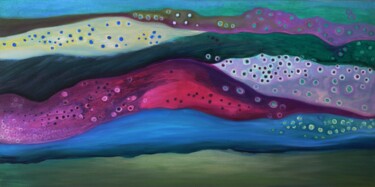 Картина под названием "Spirit Landscape" - Collay Anne, Подлинное произведение искусства, Масло Установлен на Деревянная рам…