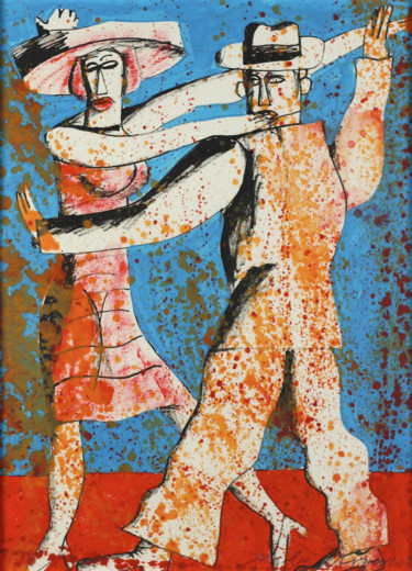 Картина под названием "Tango" - Collection Tango, Подлинное произведение искусства, Чернила