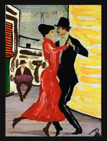 Collages getiteld "En la boca" door Collection Tango, Origineel Kunstwerk, Collages