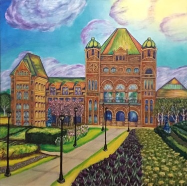 Painting titled "Queen's Park" by Colleen Pattrick, Original Artwork, Acrylic