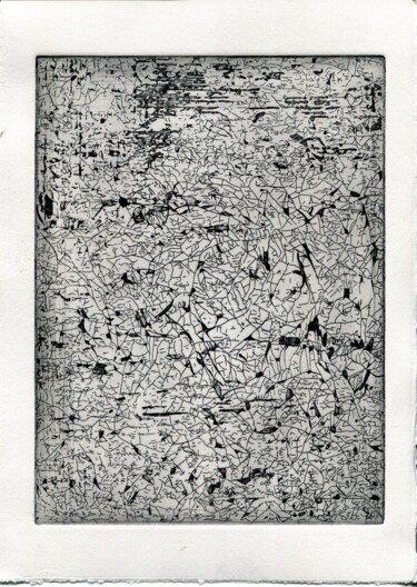 Incisioni, stampe intitolato "Tissage détail 2.2" da Colline Henry, Opera d'arte originale, Acquaforte