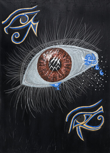 Картина под названием "Eye of The Storm" - Colm Hughes, Подлинное произведение искусства, Акрил