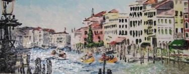 Painting titled "canal grande" by Paluan, Original Artwork