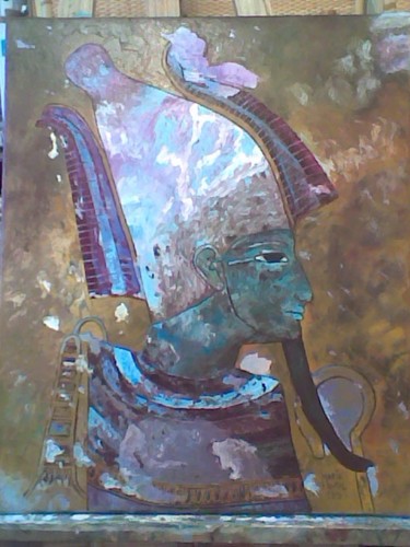 Painting titled "OSIRIS" by María Montal Riba, Original Artwork