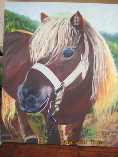 Painting titled "PEPITO" by María Montal Riba, Original Artwork, Oil