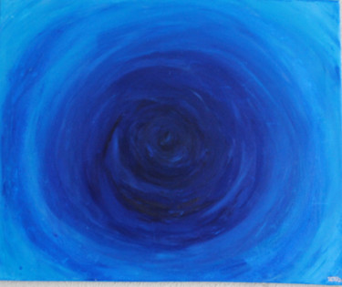 Peinture intitulée "colormove bleu1" par Ibe Ibe, Œuvre d'art originale