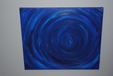 Peinture intitulée "colormove bleu2" par Ibe Ibe, Œuvre d'art originale