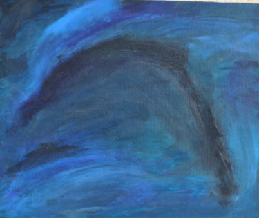 Peinture intitulée "colormove bleu5" par Ibe Ibe, Œuvre d'art originale