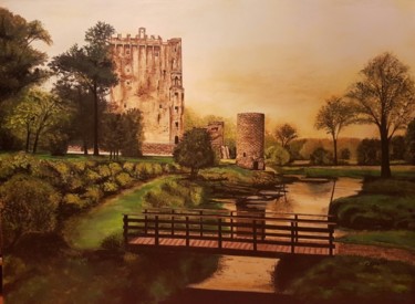 Peinture intitulée "Blarney Castle 24 x…" par Catherine Colosimo, Œuvre d'art originale, Huile