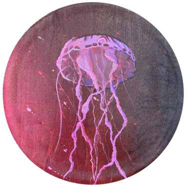 Peinture intitulée "Jellyfish 3" par Comains, Œuvre d'art originale, Acrylique