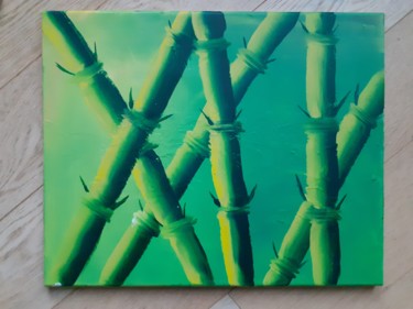 Painting titled "Bamboos" by Sight, Original Artwork, Acrylic