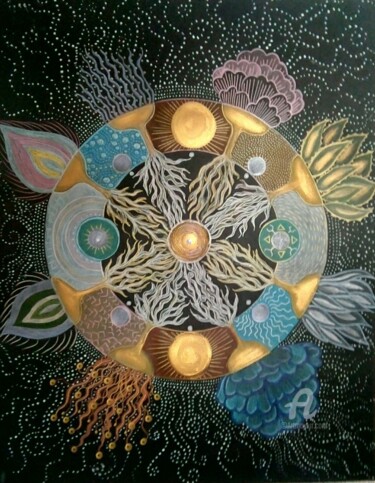Pittura intitolato "Element-Terra" da Pat.Nunes, Opera d'arte originale, Acrilico