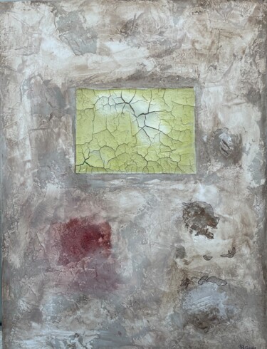 Painting titled "Carré vert" by Jef Condon, Original Artwork, Acrylic