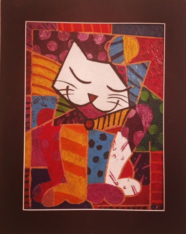 Painting titled "Hommage_Britto_TheC…" by Congchuapao, Original Artwork, Chalk