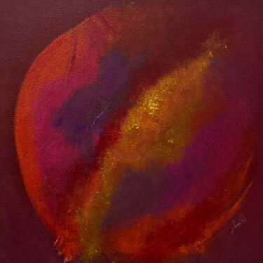 Painting titled "La cerise sur le ta…" by Conie Senac, Original Artwork, Acrylic