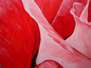 Schilderij getiteld "coeur rose" door Lisa De Coninck-Matitaputty, Origineel Kunstwerk