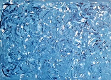 Painting titled "range of blues" by Connie Whelan, Original Artwork, Acrylic