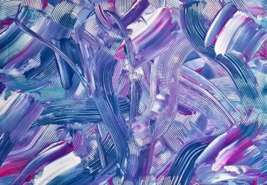Pittura intitolato "Purple and Blue Med…" da Connie Whelan, Opera d'arte originale, Acrilico