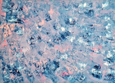 Malerei mit dem Titel "Pinks and Blues" von Connie Whelan, Original-Kunstwerk, Acryl