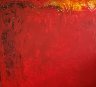 rotes großes Bild Peinture intitulée "rotes großes Bild" par Conny Wachsmann, Œuvre d'art originale, Acrylique