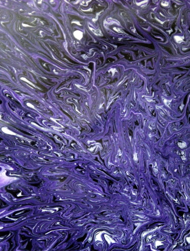 Pintura intitulada "The purple ocean (m…" por Conrad Bloemers, Obras de arte originais, Acrílico