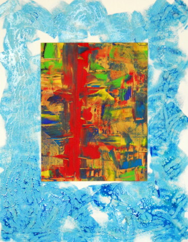 Картина под названием "Aqua place (epoxy/r…" - Conrad Bloemers, Подлинное произведение искусства, Акрил