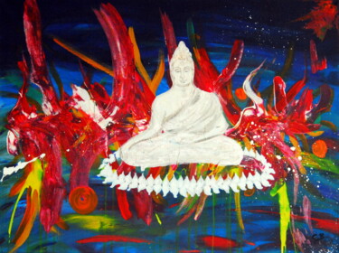 Painting titled "Holy moly serenity…" by Conrad Bloemers, Original Artwork, Acrylic
