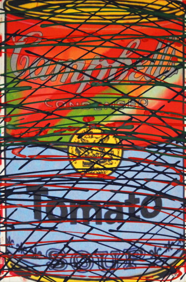 Painting titled "TOMATO SOUP" by Conrad Bloemers, Original Artwork, 2D Digital Work