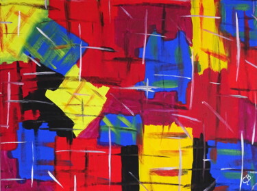 Картина под названием "united colors" - Conrad Bloemers, Подлинное произведение искусства, Акрил