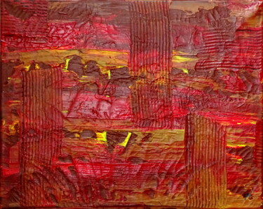 Pittura intitolato "City at dawn (#arti…" da Conrad Bloemers, Opera d'arte originale, Acrilico