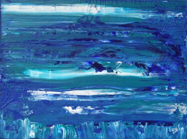 Pintura intitulada "Rolling waves" por Conrad Bloemers, Obras de arte originais, Óleo