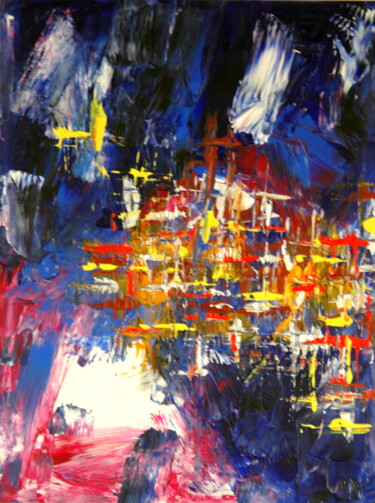 Schilderij getiteld "Layers of love 2" door Conrad Bloemers, Origineel Kunstwerk, Acryl