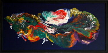 Painting titled "The cloud" by Conrad Bloemers, Original Artwork, Acrylic