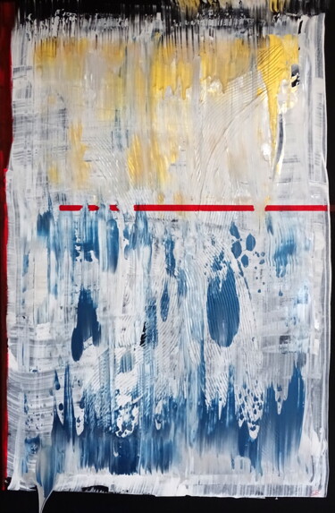 Картина под названием "the drip" - Conrad Bloemers, Подлинное произведение искусства, Акрил