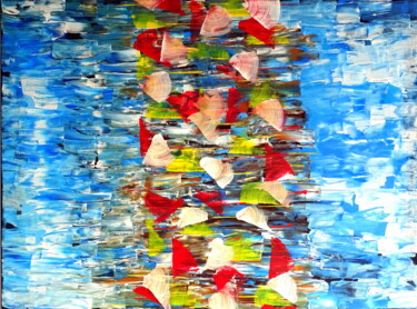 Schilderij getiteld "Vista oceana" door Conrad Bloemers, Origineel Kunstwerk, Olie