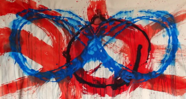 Painting titled "Infinity 3" by Conrad Bloemers, Original Artwork, Acrylic