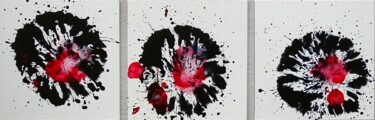 Painting titled "Smashing black and…" by Conrad Bloemers, Original Artwork, Acrylic