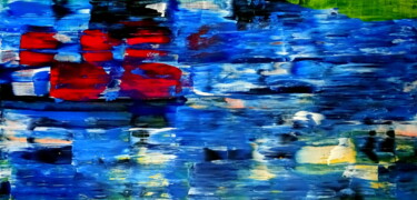 Картина под названием "Blue wonder" - Conrad Bloemers, Подлинное произведение искусства, Масло