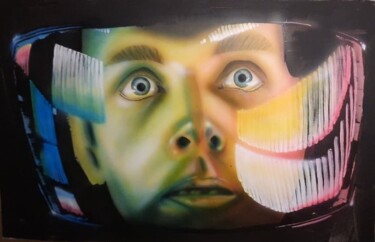 Painting titled "i'm sorry Dave" by Conrad Willemsen, Original Artwork, Airbrush