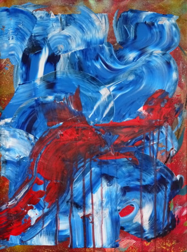 Trans global Painting titled "Trans global" by Conrad Bloemers, Original Art, Acrylic