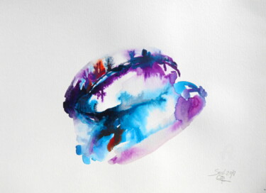Pittura intitolato "Purpura spiritu lyr…" da Constance Robine, Opera d'arte originale