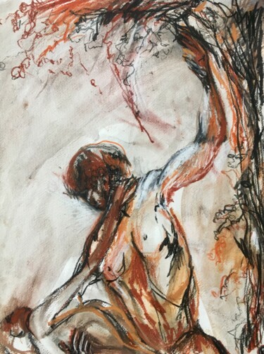 Рисунок под названием "Danseurs IV" - Constance Robine, Подлинное произведение искусства, Пастель