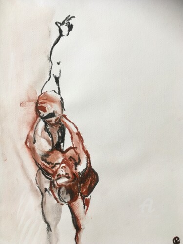 Dessin intitulée "Danseurs V" par Constance Robine, Œuvre d'art originale, Pastel