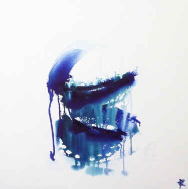 Pintura titulada "Effusion marine – B…" por Constance Robine, Obra de arte original, Tinta Montado en Bastidor de camilla de…