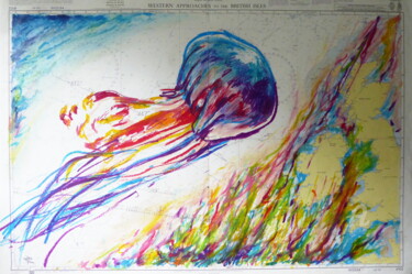 Disegno intitolato "Medusa" da Constance Robine, Opera d'arte originale, Pastello