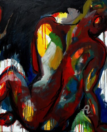 绘画 标题为“Nu Homme I” 由Constance Robine, 原创艺术品, 油