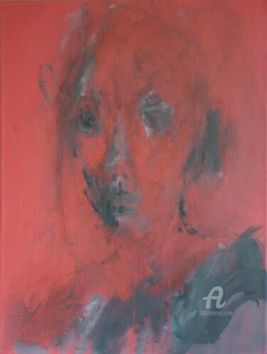 Painting titled "Feminae I" by Constance Robine, Original Artwork, Oil Mounted on Wood Stretcher frame