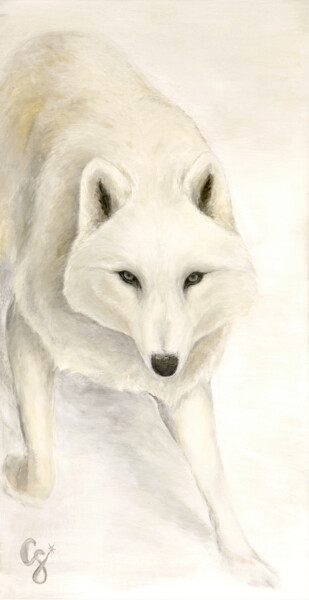 Peinture intitulée "Retour du Loup" par Constance Schroeder, Œuvre d'art originale, Acrylique