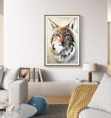 Fotografia zatytułowany „Lynx XXL 60x90cm” autorstwa Constance Schroeder, Oryginalna praca, Fotografia cyfrowa