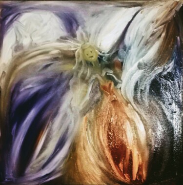 Painting titled "Frozen Queen" by Constanta P, Original Artwork, Oil